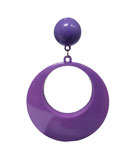 Plastic Flamenco Earring. Giant hoop. Mauve 2.893€ #502824650MRD